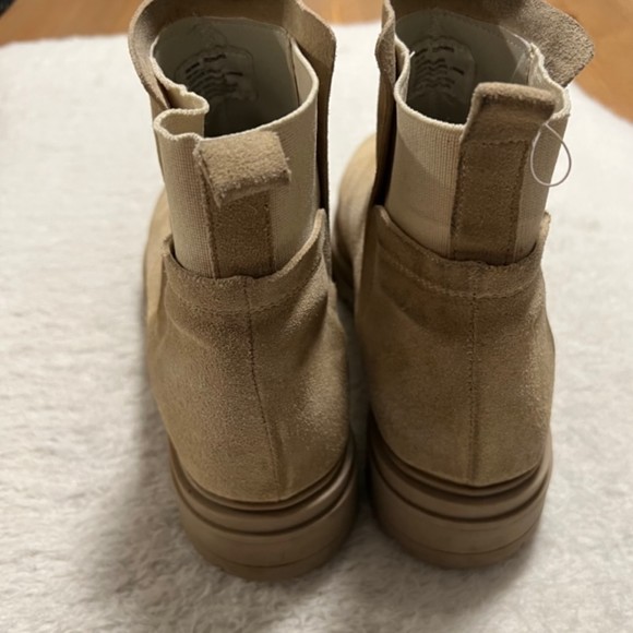 Steve Madden Womens Beige Moira Sand Suede Pull On Ankle Boots Size US 10-EU 40 - Picture 4 of 12